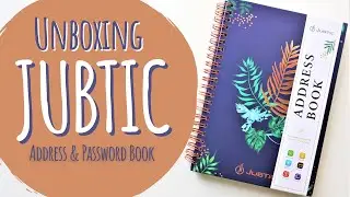 Jubtic Address & Password Book - Unboxing & Review