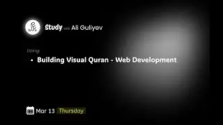 Ali Guliyev | working on private repo | coding startup software | deep work | no chat | web dev