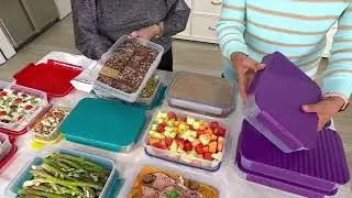 LocknLock Set of (3) 9-Cup Wave Rectangle Storage Set on QVC