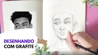 Desenho c/grafite + BATE PAPO 🌷