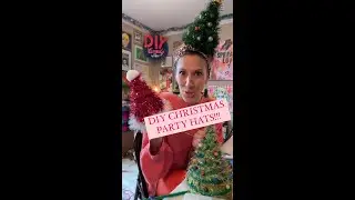 DIY CHRISTMAS PARTY HAT!!