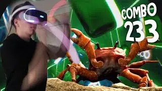 Trapping Myself In Vr Until I Complete Crab Rave PS VR Beat Saber