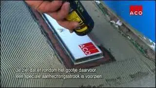 ACO Douche Top Showerline douchegoot plaatsen