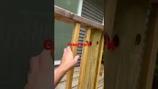 Don’t waive the #homeinspection you get this #deck #bad #contractor #flipper #flippinghouses #safe