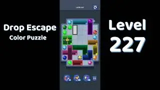 Drop Escape Level 227 Walkthrough 🟡🧩 | Color Puzzle Game Guide | Go Answer