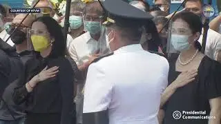 President Benigno Aquino III given full military honors at burial