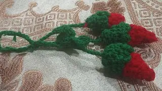 crochet strawberry keychain | made by nano | beginners friendly ✨