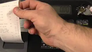 Casio SE-G1 How to do an end of shift or day reading report cash off clear total