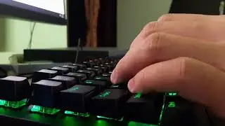 Typing on a Mechanical Keyboard (Short) | Clicky Blue Switches | Content Switches | Cherry MX Clone
