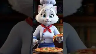 From Meow to MasterChef &ndash; Cat&rsquo;s Pizza Journey! 🍕👩&zwj;🍳 #cat #catvideos #billi #shortsfeed #shorts #yt