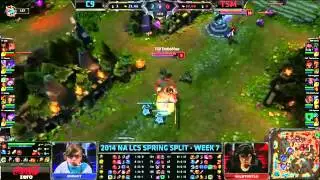 Cloud 9 vs Team SoloMid | C9 vs TSM | Season 4 NA LCS Spring Split W7D2 [HQ]
