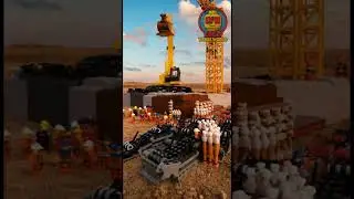 Building a LEGO Mining Pit 🧱 Timelapse