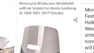 GoldWing GL 1800 F6B windshield fail..... don't buy this one