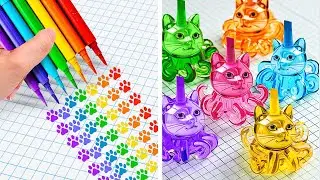 CREATE MAGIC WITH RAINBOW DIYs! 🌈 🖍️ Best Ideas for Good Mood! by 123 GO! LOL