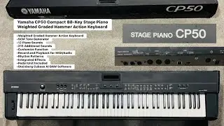 Yamaha CP50 Compact 88-Key Stage Piano Weighted Graded Hammer Action Keyboard ( Wilson&rsquo;s music