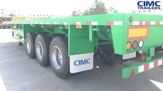 CIMC Tri Axle Flat Bed | 30 Tonne Truck 40 ft Flatbed Semi Trailer for Sale