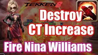 The Power of Fire Nina Williams, Destroy & CT Increase is so annoying😉😉😉【Summoners War × TEKKEN8】