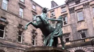 Alexander Taming Bucephalus Statue City Chambers Edinburgh Scotland