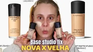 COMPARANDO A BASE STUDIO FIX da MAC NOVA x ANTIGA tem DIFEREN&Ccedil;A?