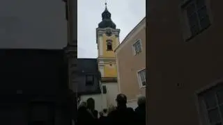 Gmundner Stadtpfarrkirche Vollgeläute mit den zwei neuen Glocken