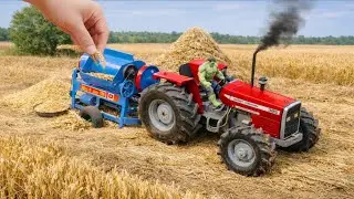 DIY Mini Tractor That Actually Works with a Real Thresher | Amazing Science Project for Students