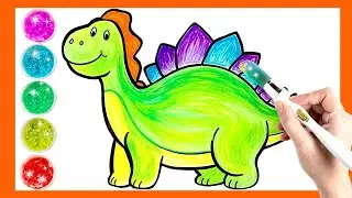Cute Dinosaur Drawing 🦖 | Easy & Fun Drawing for Kids