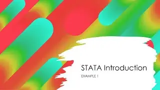 STATA Tutorial: Learn STATA with basic commands through simple examples.