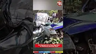 Car Crashes Into Tree; One Dead on Ramnagar&ndash;Dharwad Road