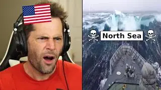 American Reacts to the North Sea's most *TERRIFYING VIDEOS*