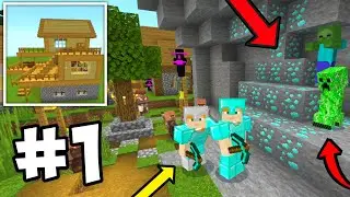 Craft Box Game Tree How To Find DIAMONDS | New Multiplayer Survival Walkthrough Part 1