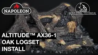 Napoleon Altitude&trade; X (AX-1) Oak Log Set Installation (OLKAX36-1)