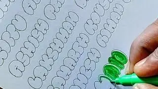 Comment Your Name & Get Bubble Letter Art LIVE 🔴 Darklightarts143#calligraphy #art #fonts #artlovers