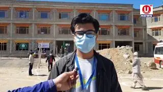 Youths of AJUIAK setup refreshment stall for passengers coming to Ladakh