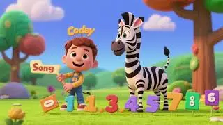 🦓🔢 Cody&rsquo;s Zebra Counting Song | Nursery Rhymes & Kids Songs 🎵