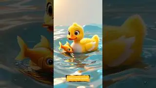 Duck and fish story. #cute #youtubeshorts #shorts #shots #shortvideo #duck #babyshorts