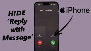 Как скрыть функцию &laquo;Ответить сообщением&raquo; на экране блокировки iPhone