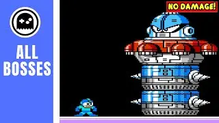 Mega Man 5 (NES) - All Bosses - (No Damage)