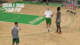 How Dan D'Antoni Works on Offensive Sets at Basketball Practice!