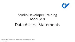 Module 8 - Data Access Statements