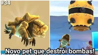 Hungry Shark World #34 - Ganhei um novo pet que destr&oacute;i bombas!