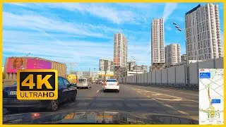 [4K] ПОЕЗДКА ПО МОСКВЕ | ЛЮБЕРЦЫ - БОЛЬШАЯ ПОЧТОВАЯ УЛИЦА | ВИРТУАЛЬНЫЙ ТУР | ЭКСКУРСИЯ