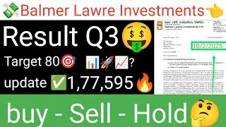 Balmer Lawrie Investments stock latest update Result Q3 Target 80 support level analysis fundamental
