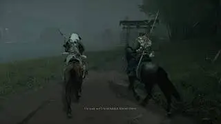 Ghost of Tsushima - The Blood Sutra: Reach Koshimizu Farm with Norio Horseback Dialogue PS4 (2020)