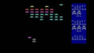 GALAXIANS GALAXIAN ZX SPECTRUM PORT ENTERPRISE 64 128 INTELLIGENT SOFTWARE SIXTY FOUR ONE TWO EIGHT