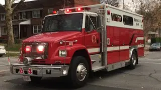 West Reading Fire Department Rescue 64 Responding X2