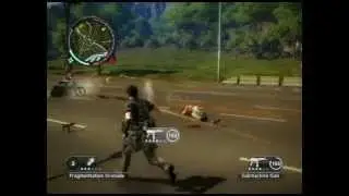 Just Cause 2 invisible gun glich
