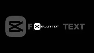 Faulty Text -  Capcut Tutorial #shorts