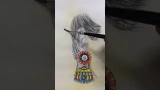@4_Camlinbrush_#white sheet_#Micron Pen 01_#watercolours_🎨🎨