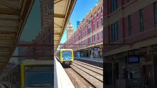 Metro Train arriving into Melbourne's iconic Flinders Street Station 🚉 #train #railway