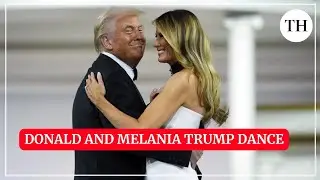 Donald and Melania Trump dance at Commander-in-Chief Ball | Trump dances to YMCA